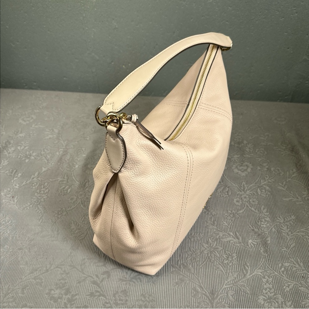 MICHAEL KORS Sienna Soft Pink Pebbled Leather Large Convertible Shoulder/Hobo - Picture 7 of 14